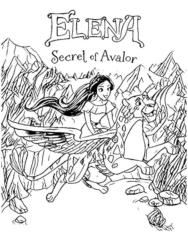 Elena von Avalor coloring pages