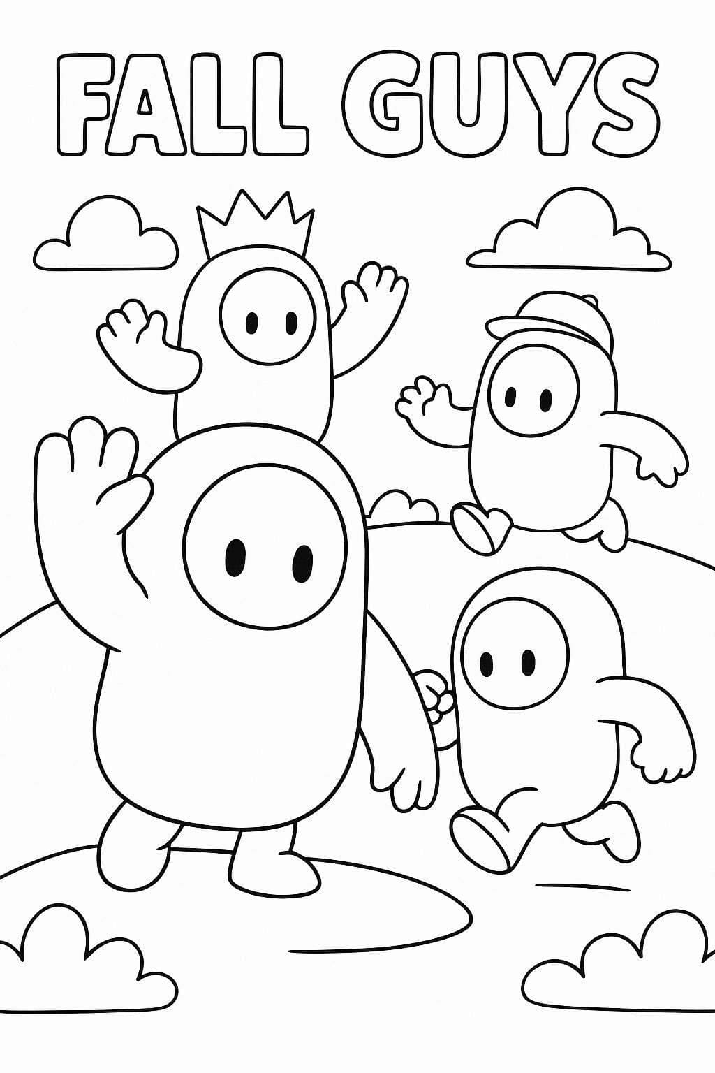 Zeichnen Fall Guys 3