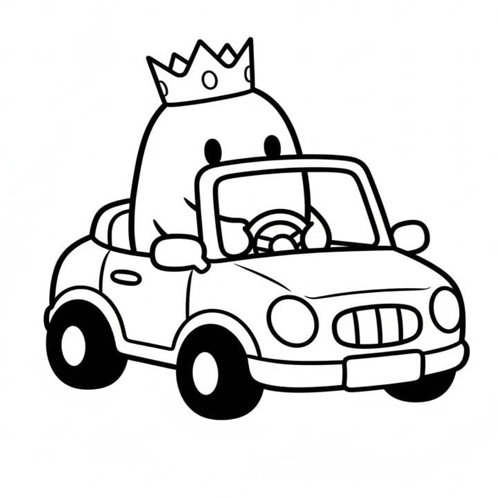 Zeichnen Fall Guys druckbar für Kinder