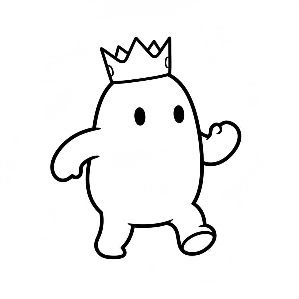 Zeichnen Fall Guys einfach