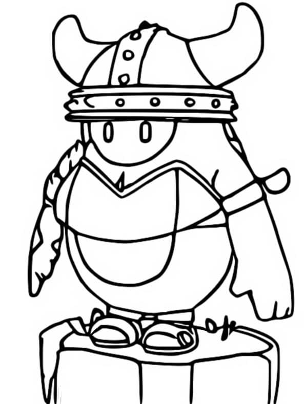 Zeichnen Fall Guys kostenlos druckbar