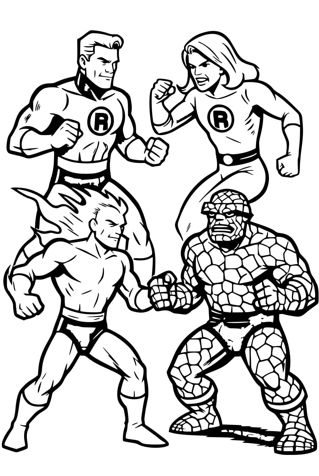 Fantastic Four ausmalbilder