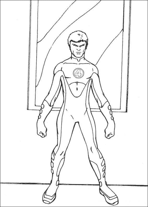 Zeichnen Fantastic Four druckbar für Kinder