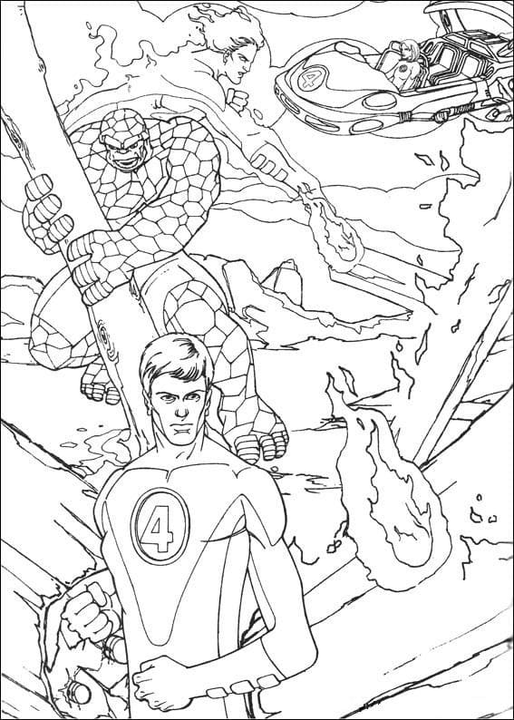 Zeichnen Fantastic Four kostenlos