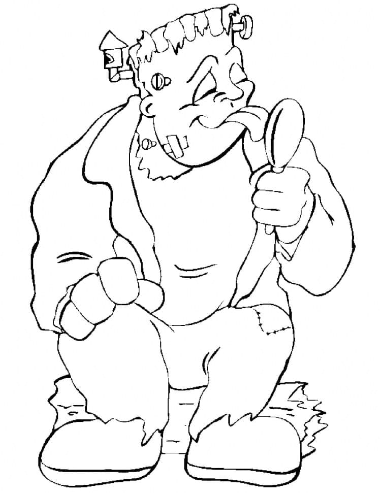 Zeichnen Frankenstein 3