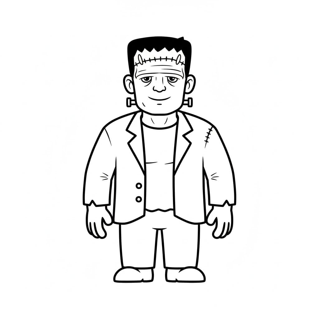 Zeichnen Frankenstein druckbar