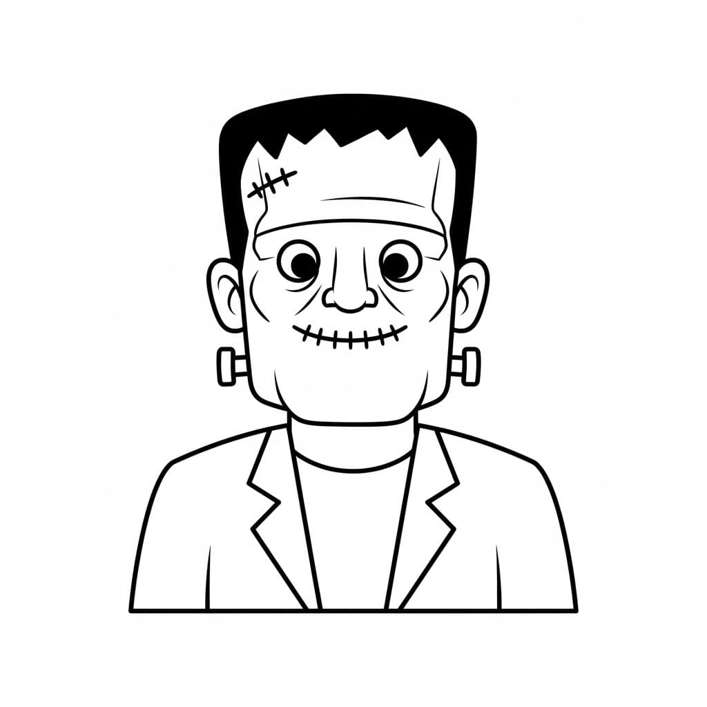 Zeichnen Frankenstein schlicht