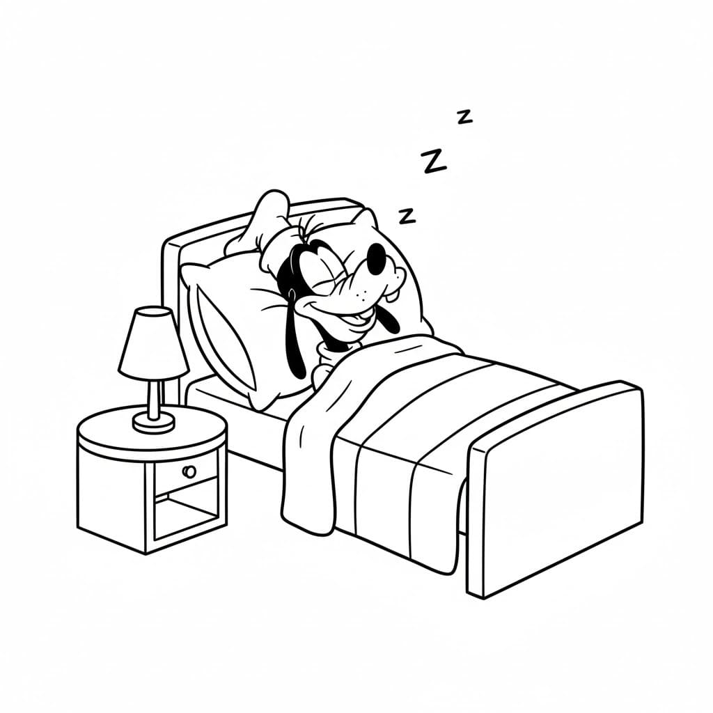 Zeichnen Goofy basisch