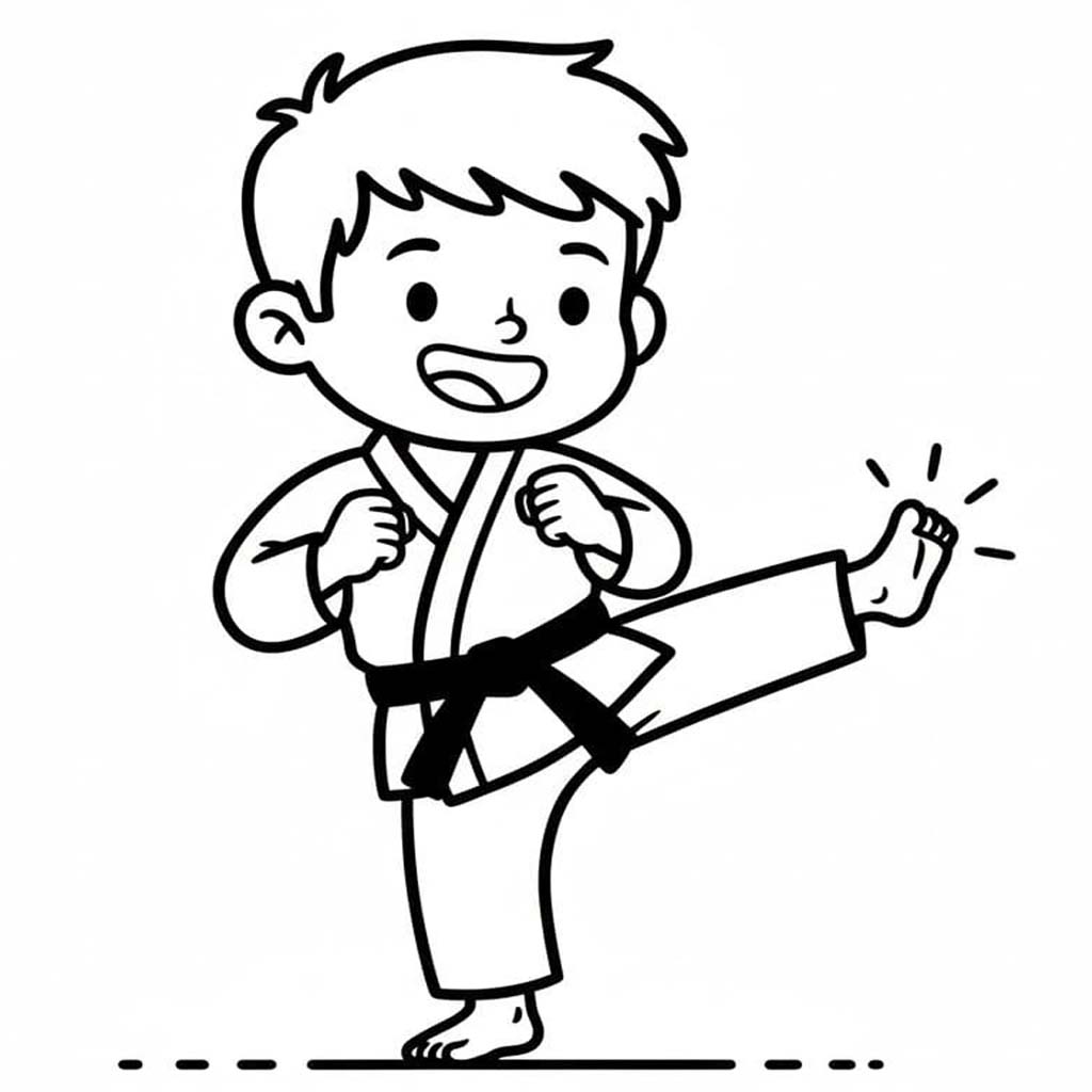Zeichnen Karate 1