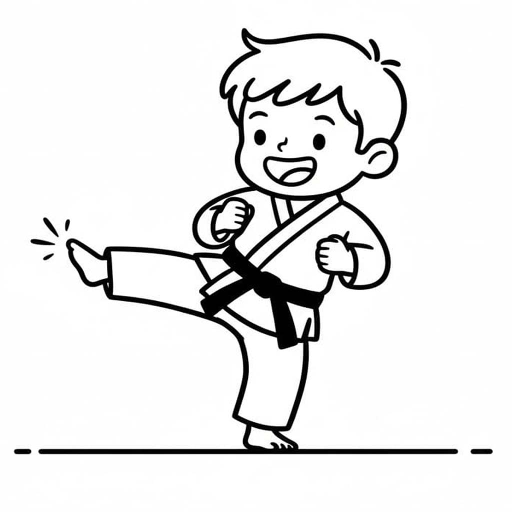 Zeichnen Karate 2