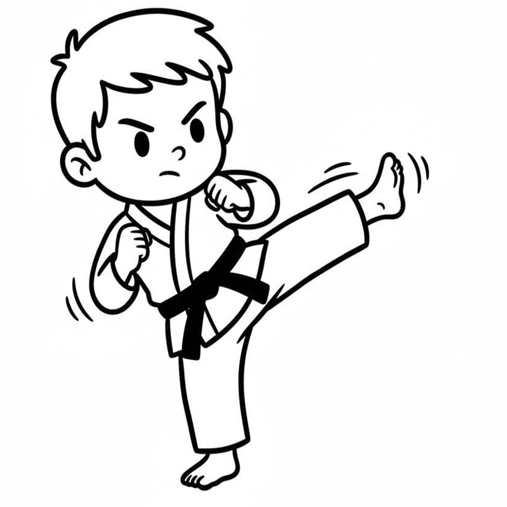 Zeichnen Karate 4