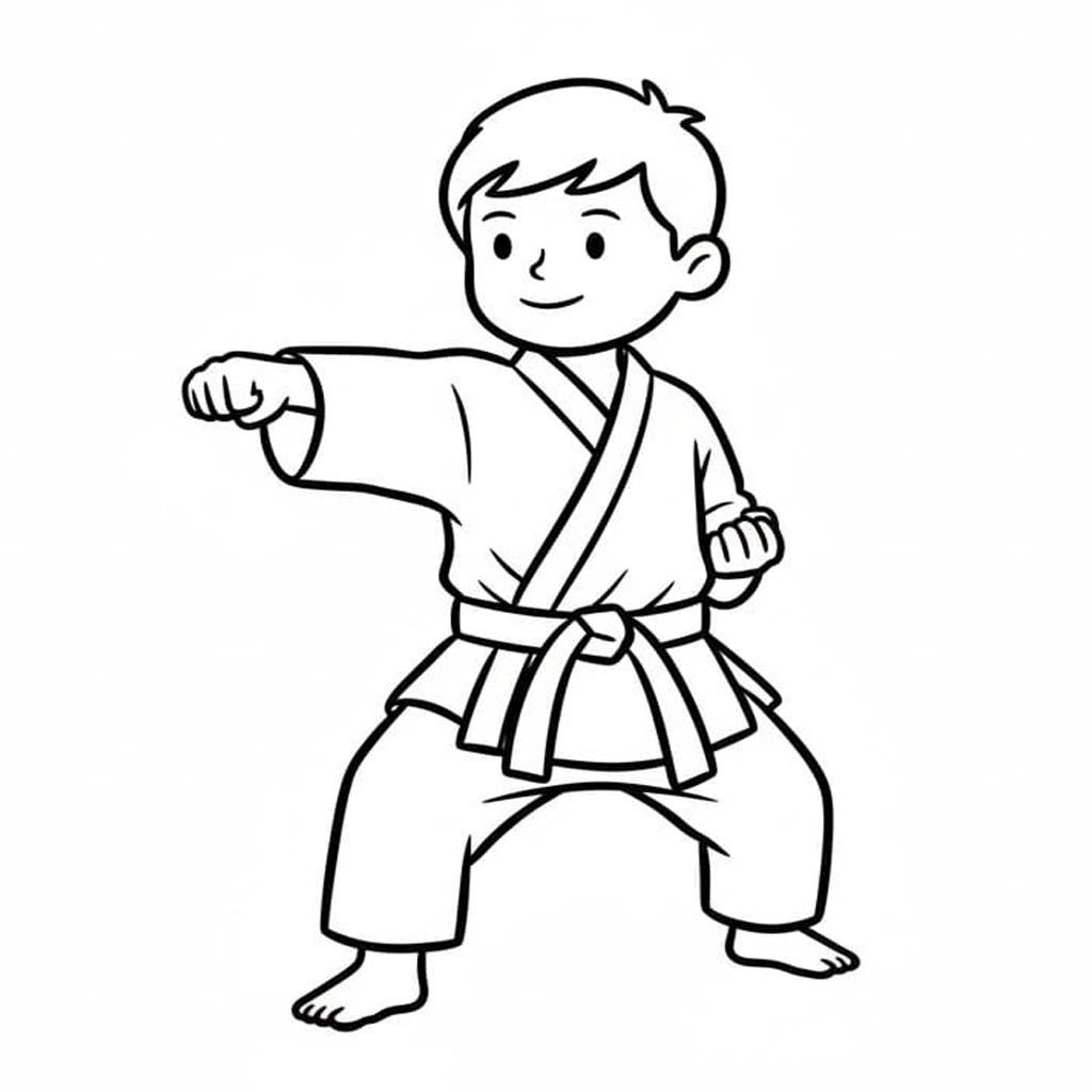 Zeichnen Karate 5