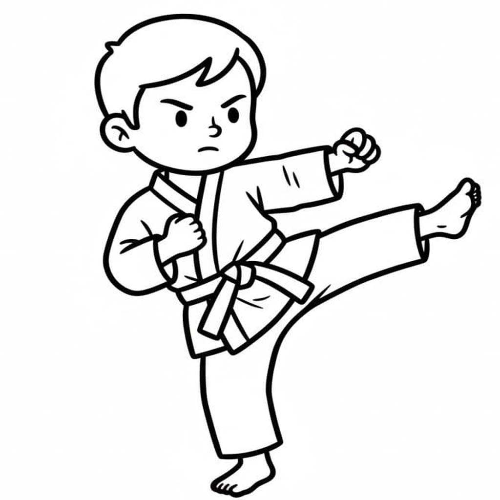 Zeichnen Karate 6