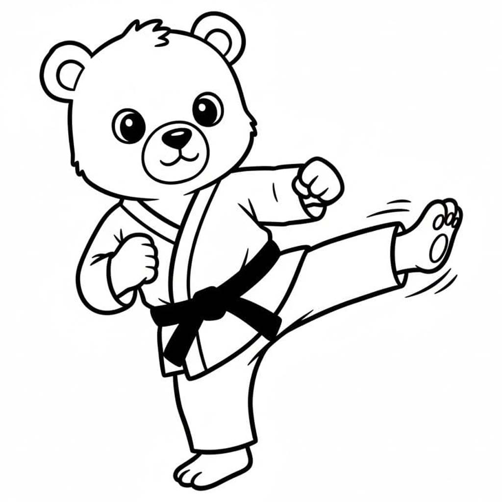 Zeichnen Karate druckbar