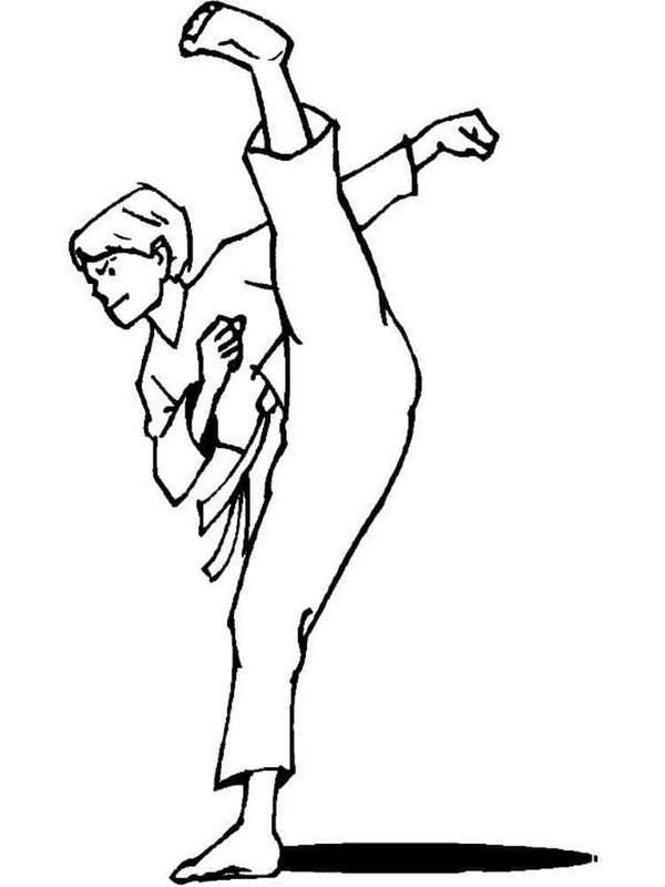 Zeichnen Karate für Kinder