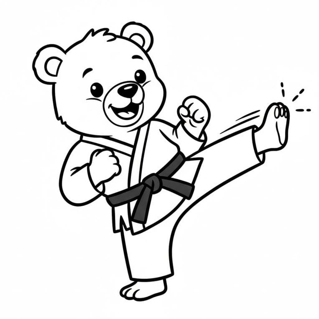 Zeichnen Karate kostenlos