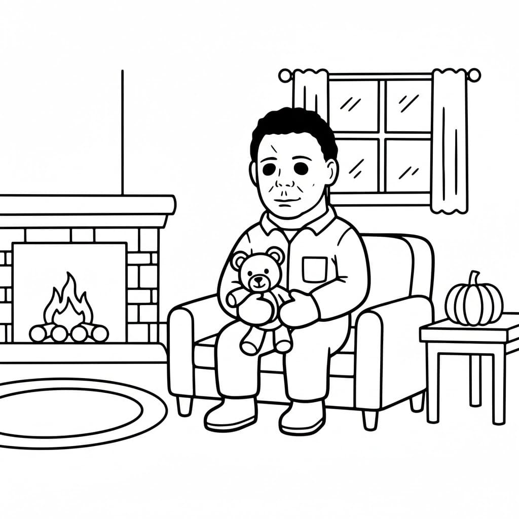 Zeichnen Michael Myers druckbar