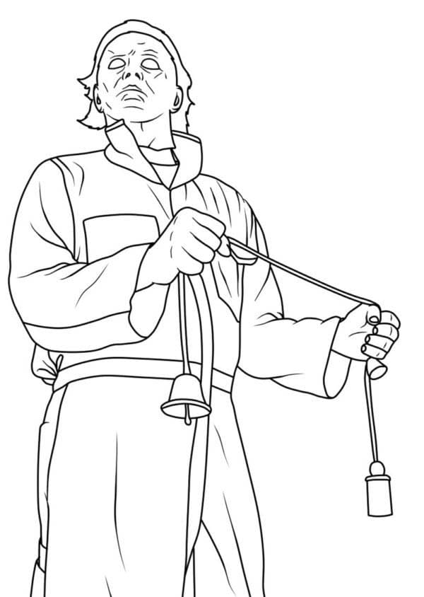 Zeichnen Michael Myers kostenlos druckbar einfach