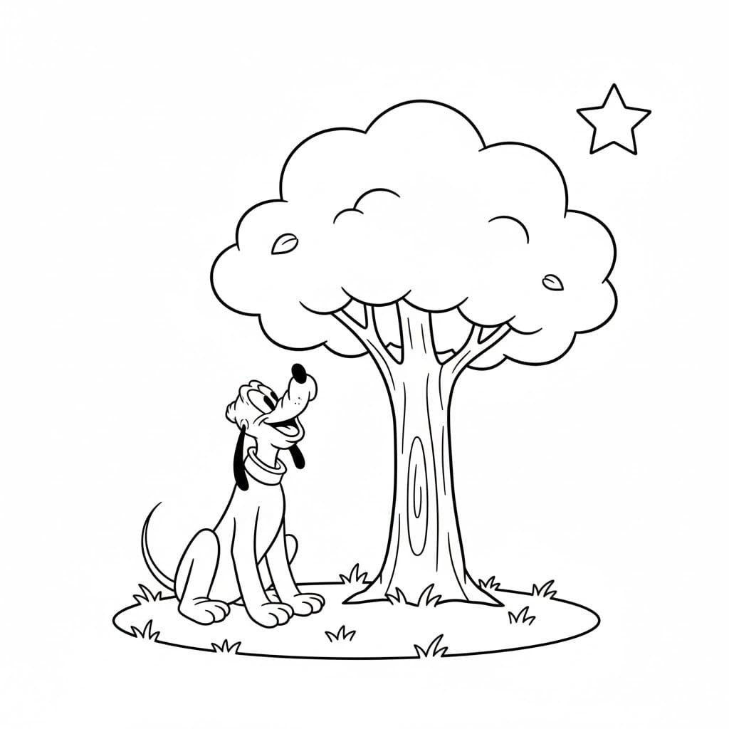 Zeichnen Pluto basisch