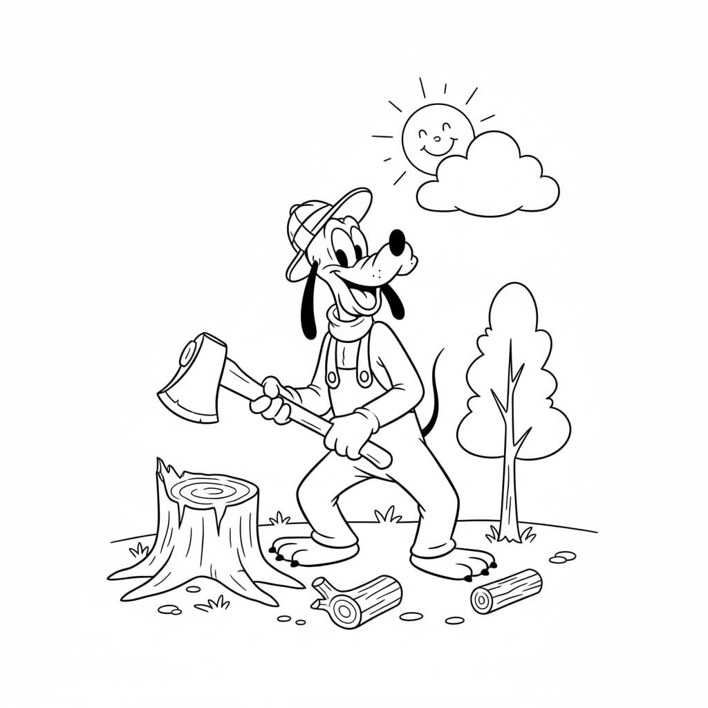 Zeichnen Pluto schlicht