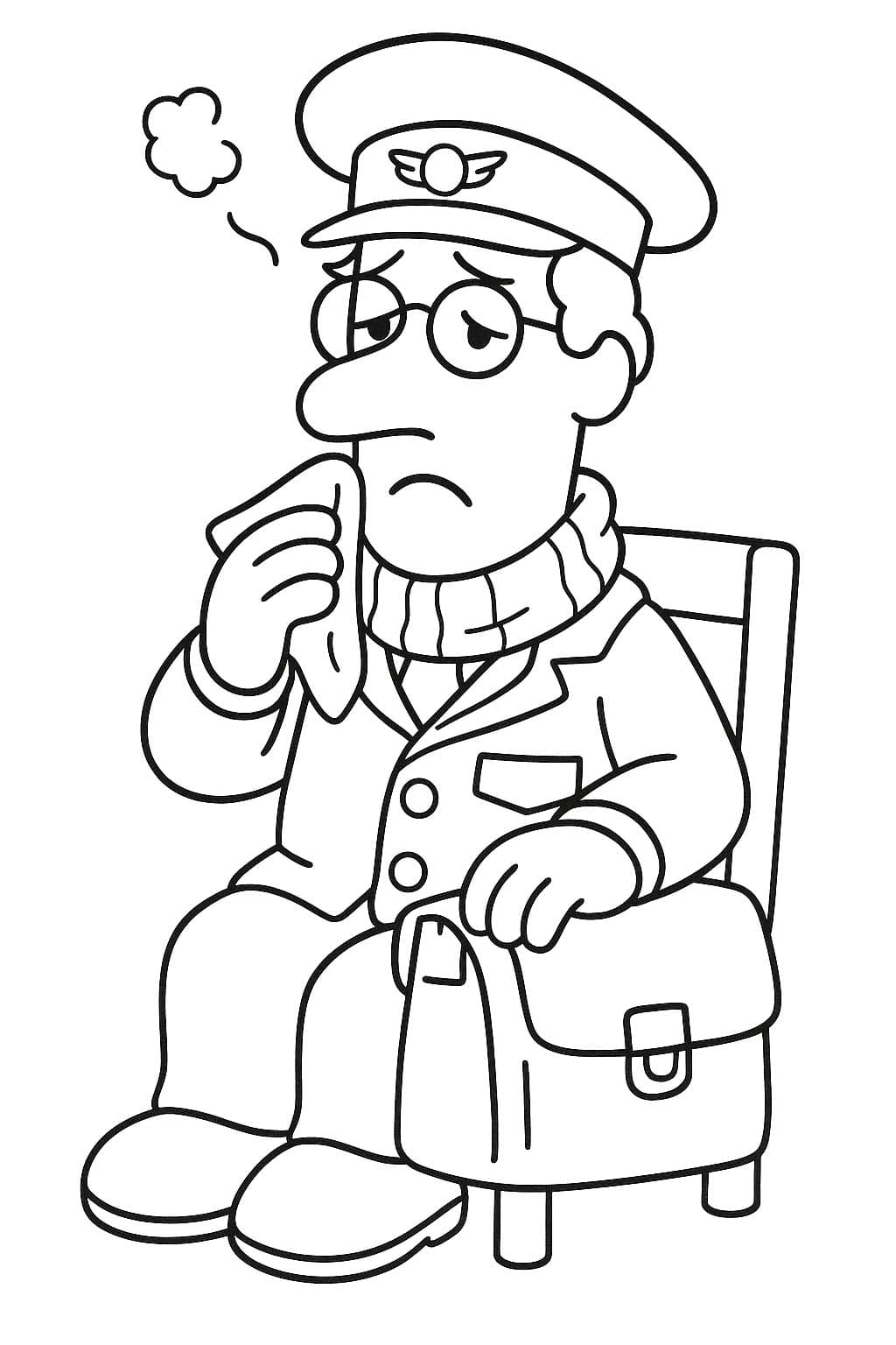 Zeichnen Postbote Pat basisch