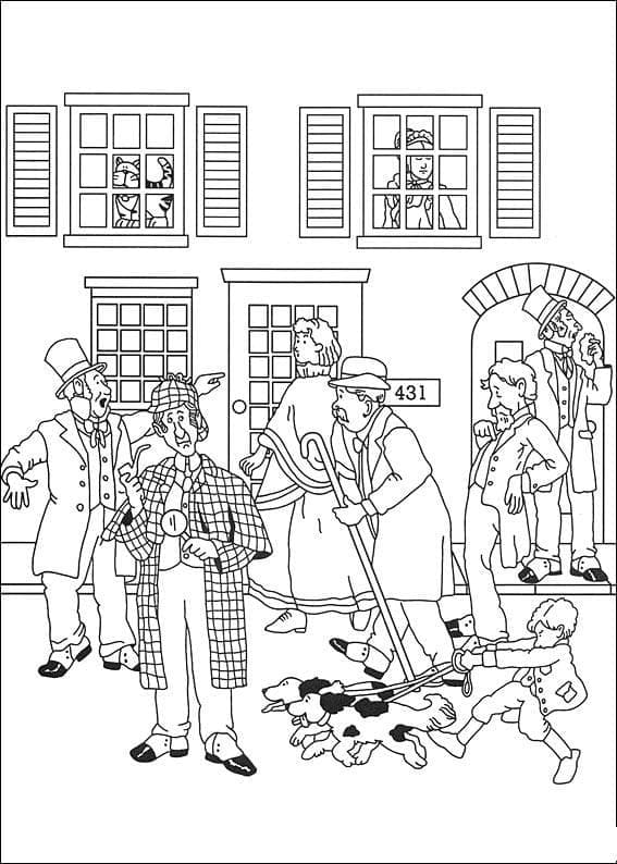 Zeichnen Sherlock Holmes kostenlos druckbar
