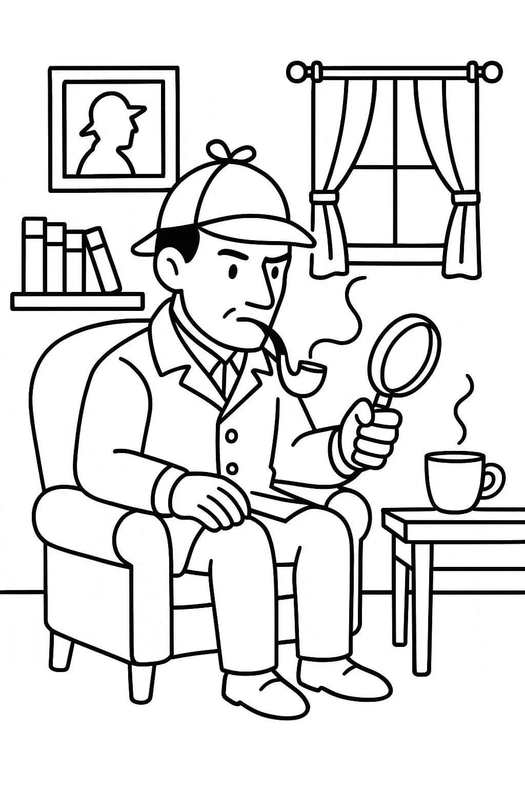 Zeichnen Sherlock Holmes skizzieren