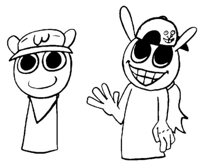 Zeichnen Sprunki basisch