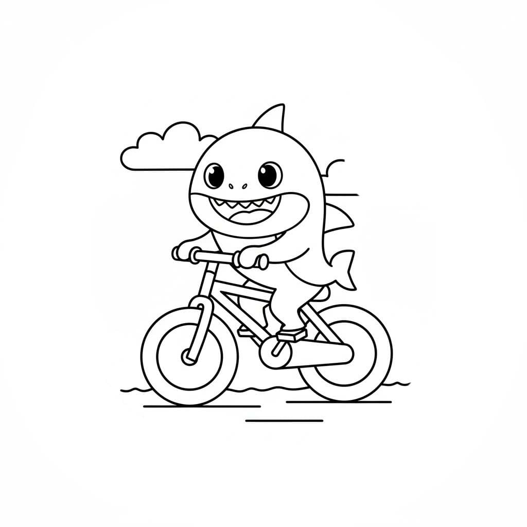 Zum Ausdrucken Baby Shark