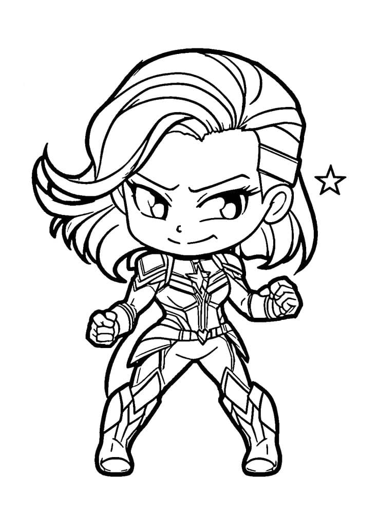 Zum Ausdrucken Captain Marvel