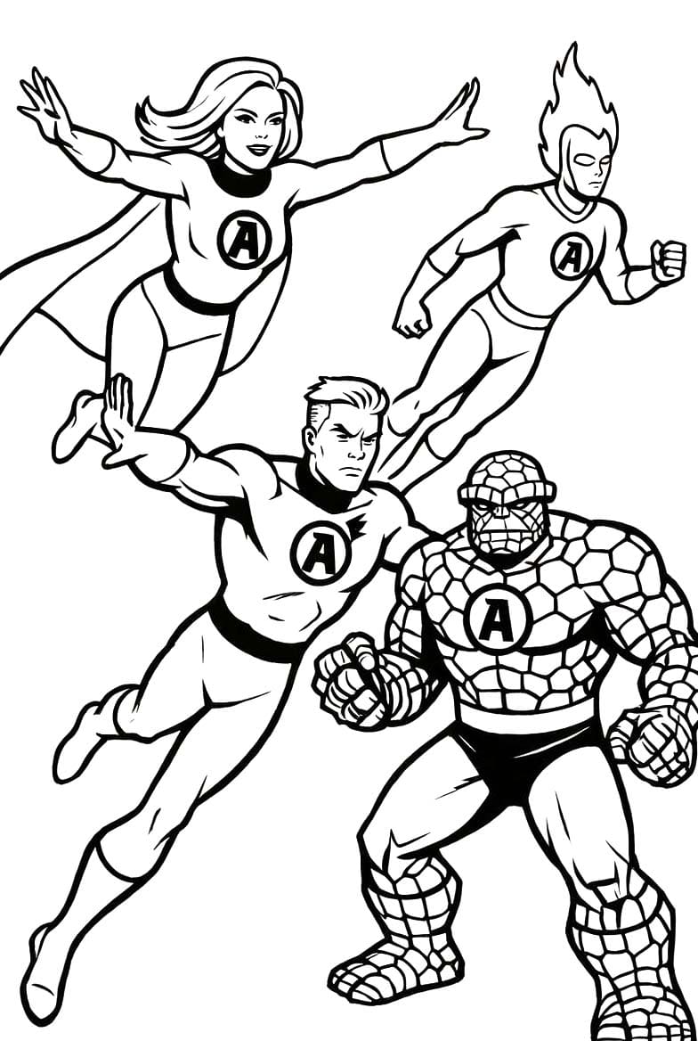 Zum Ausdrucken Fantastic Four