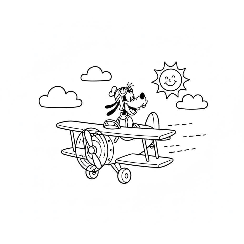 Zum Ausdrucken Goofy