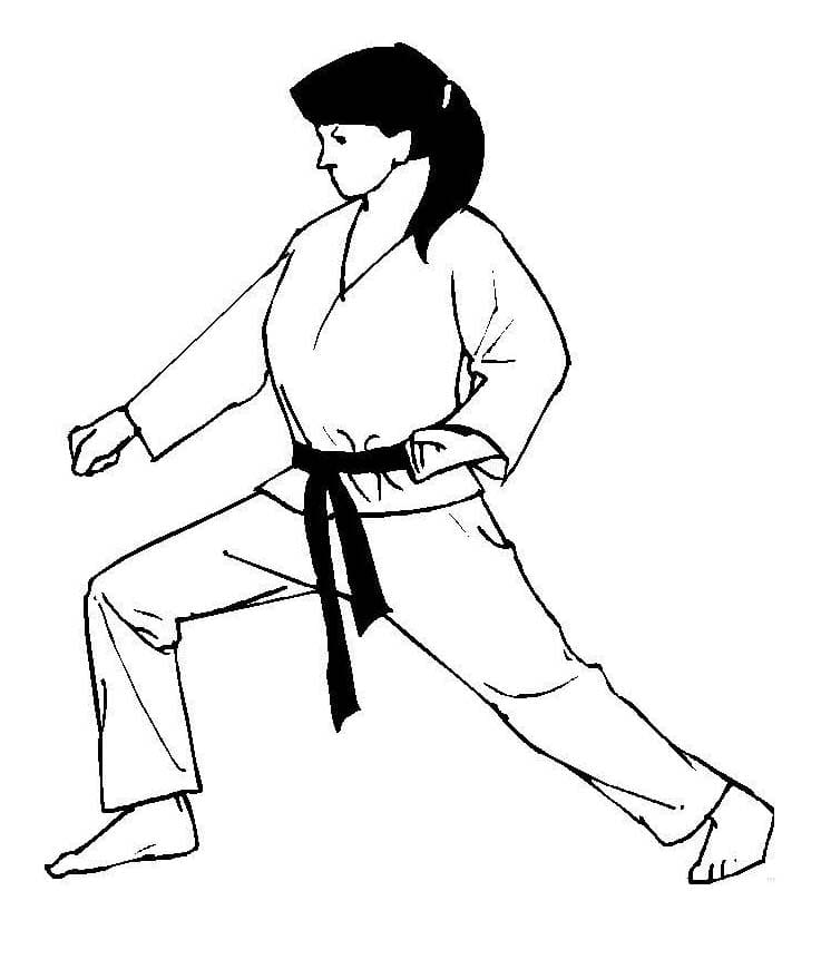 Zeichne Judo druckbare einfach