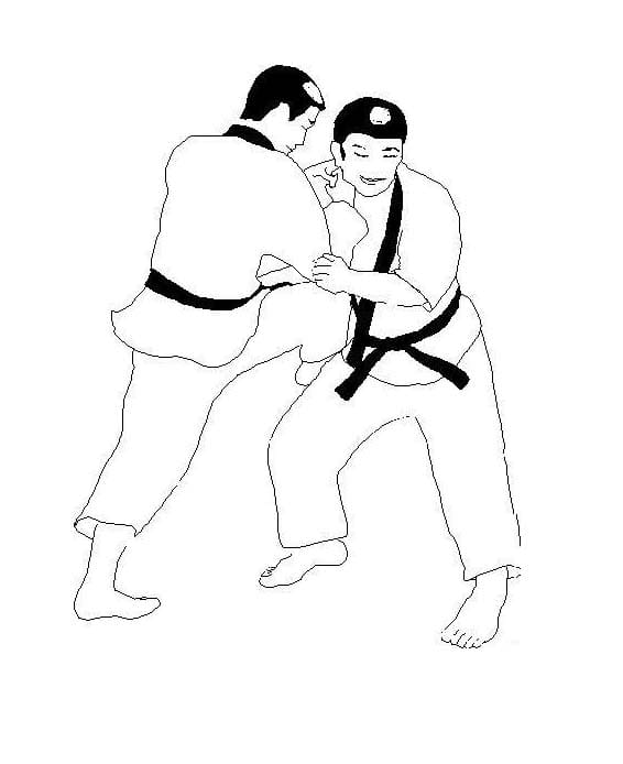 Zeichne Judo kostenlos druckbare basisch