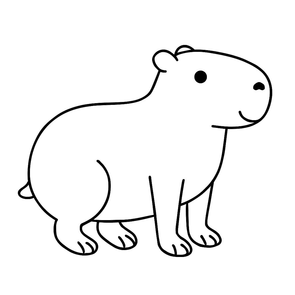 Capybara druckbare für Kinder