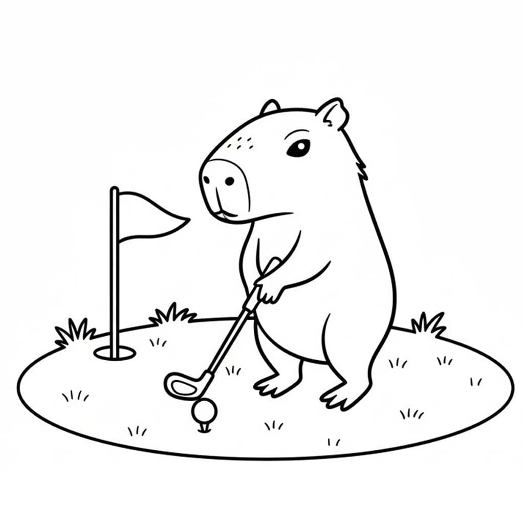 Capybara kostenlos für Kinder