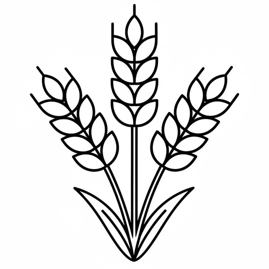 Getreide druckbare für Kinder