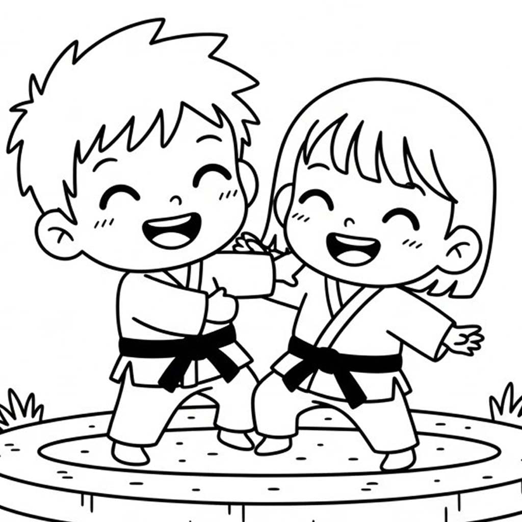 Judo kostenlos druckbare für Kinder