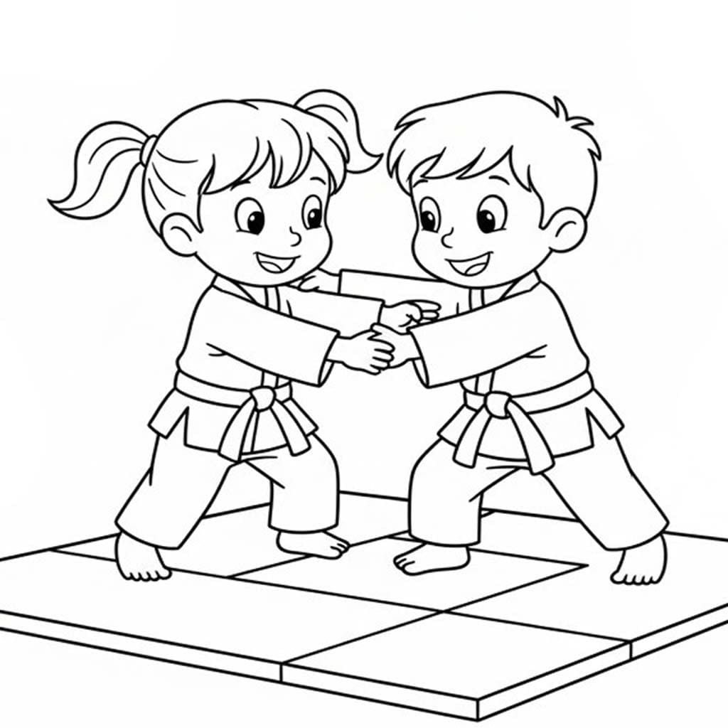 Kostenlos druckbare Judo
