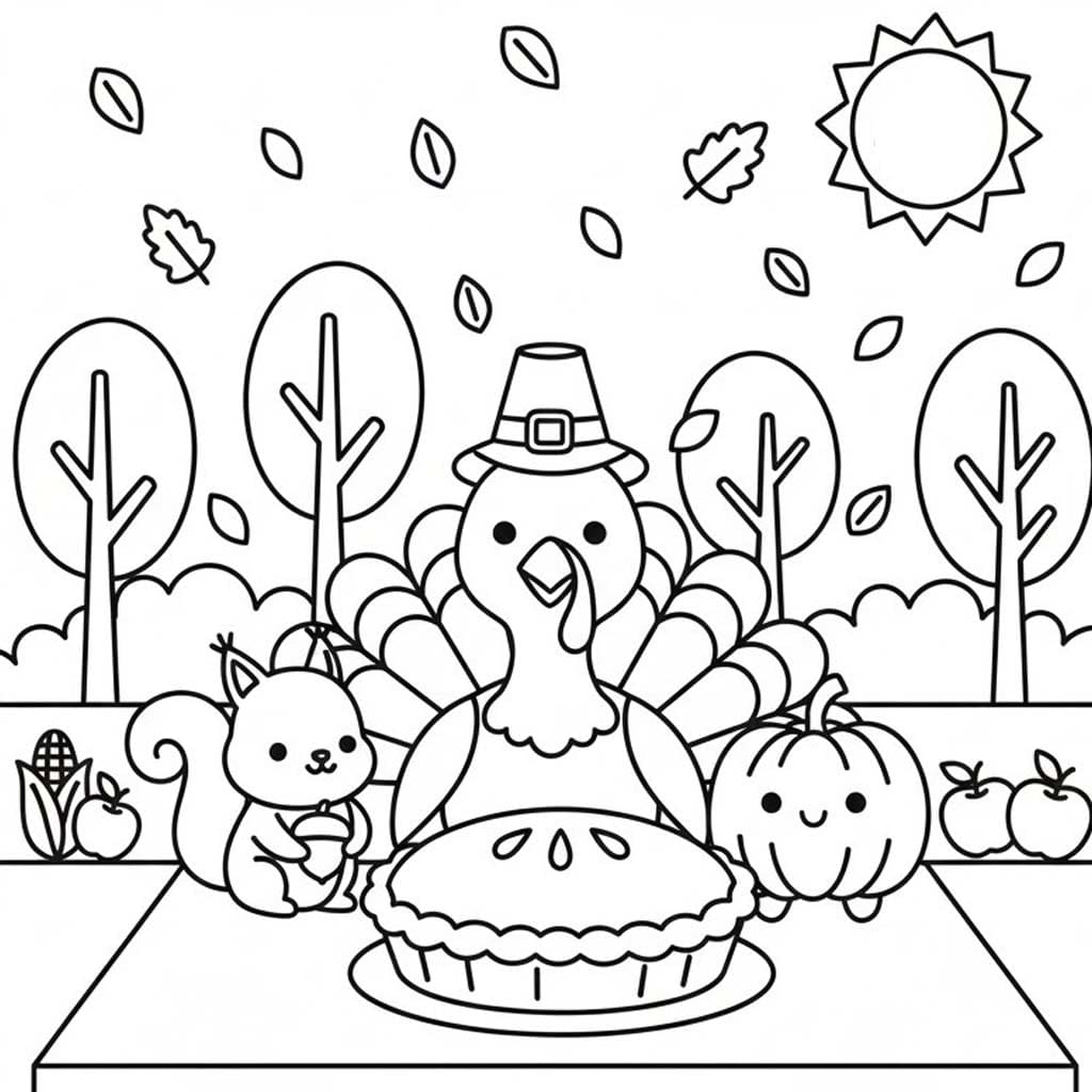 Kostenlos druckbare Thanksgiving