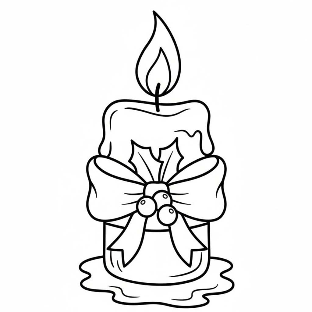 Kostenlos druckbare Weihnachtskerzen