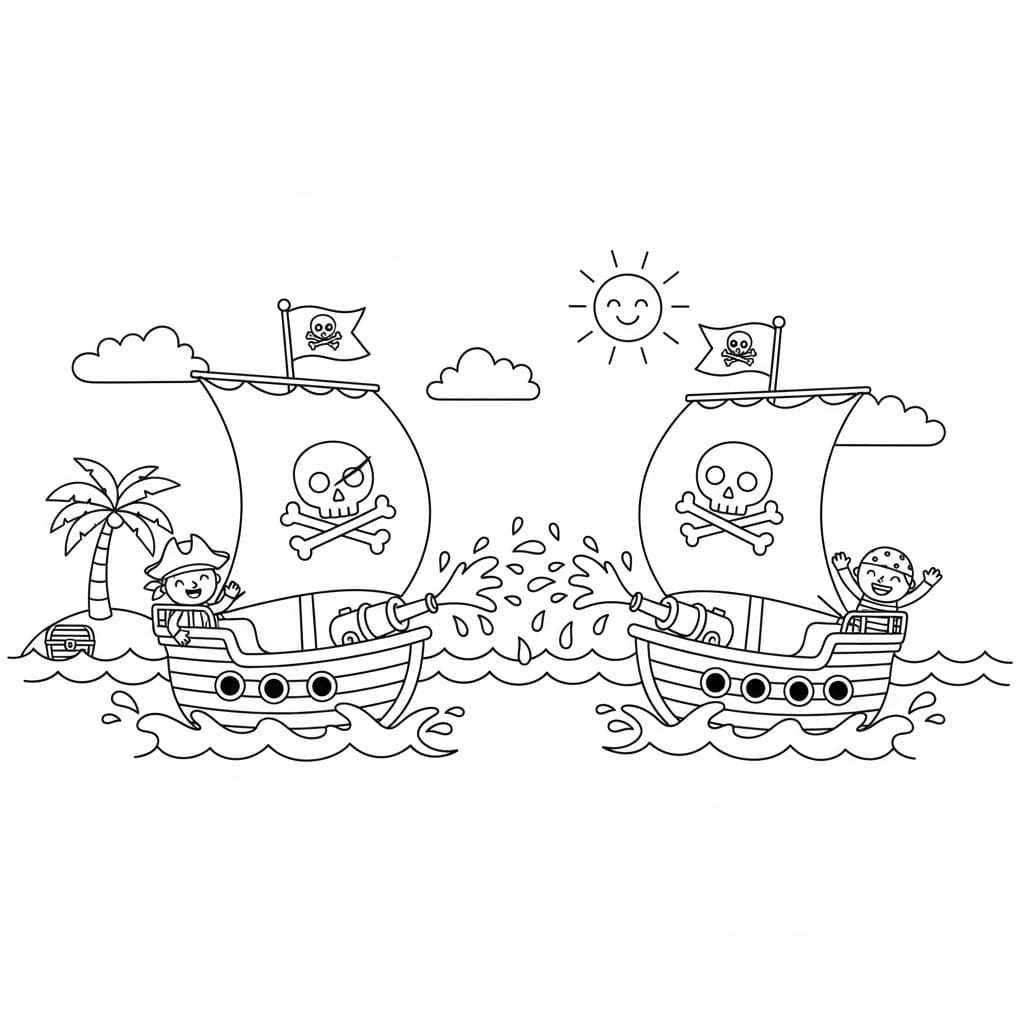 Piratenschiff kostenlos für Kinder