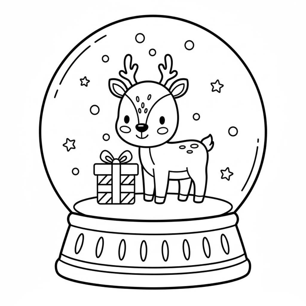 Schneekugel druckbare