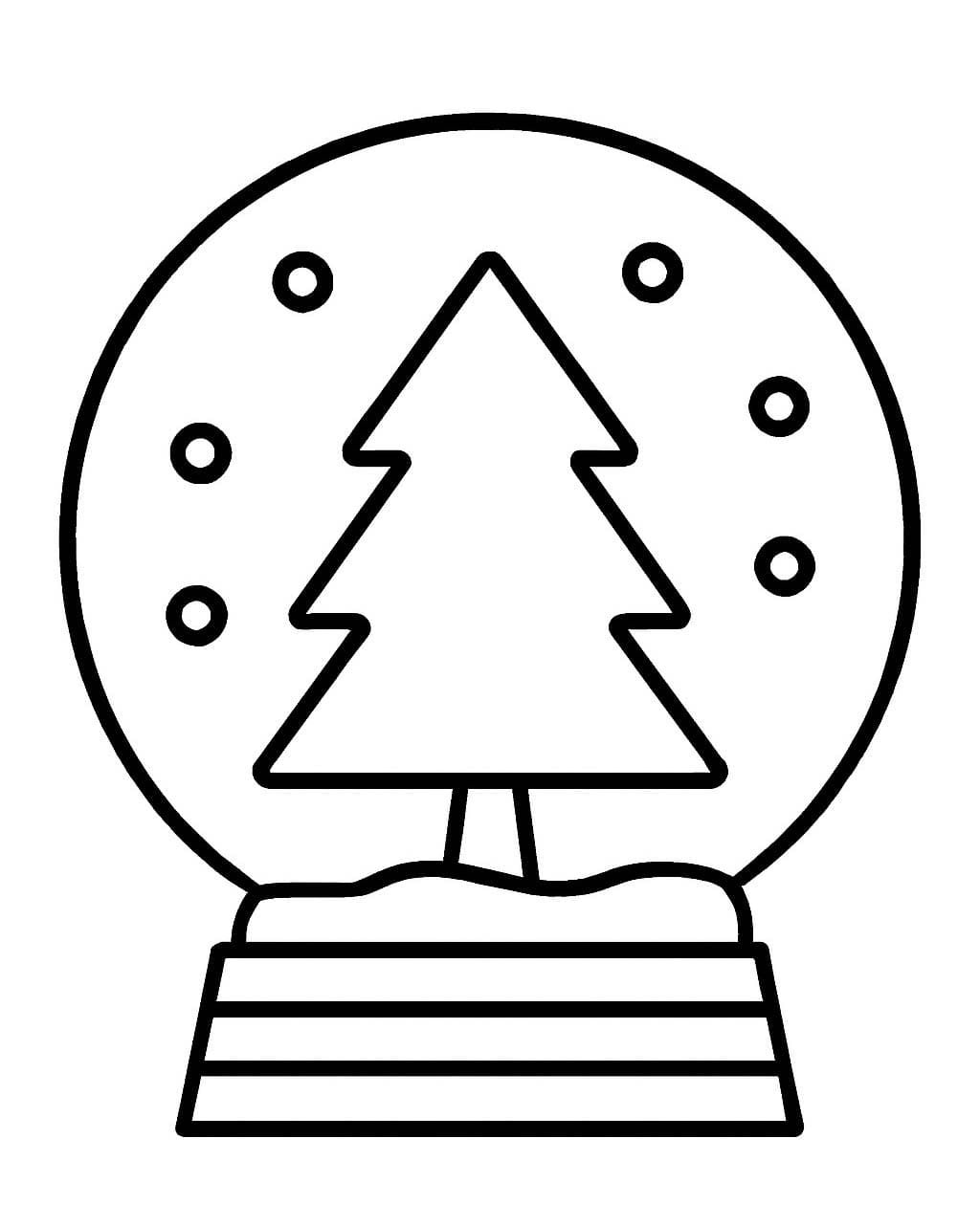 Schneekugel kostenlos druckbare für Kinder