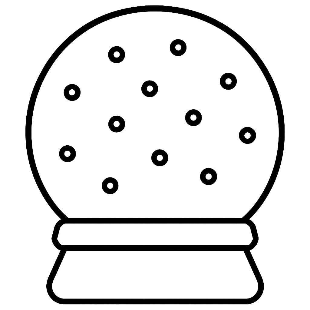 Schneekugel kostenlos für Kinder