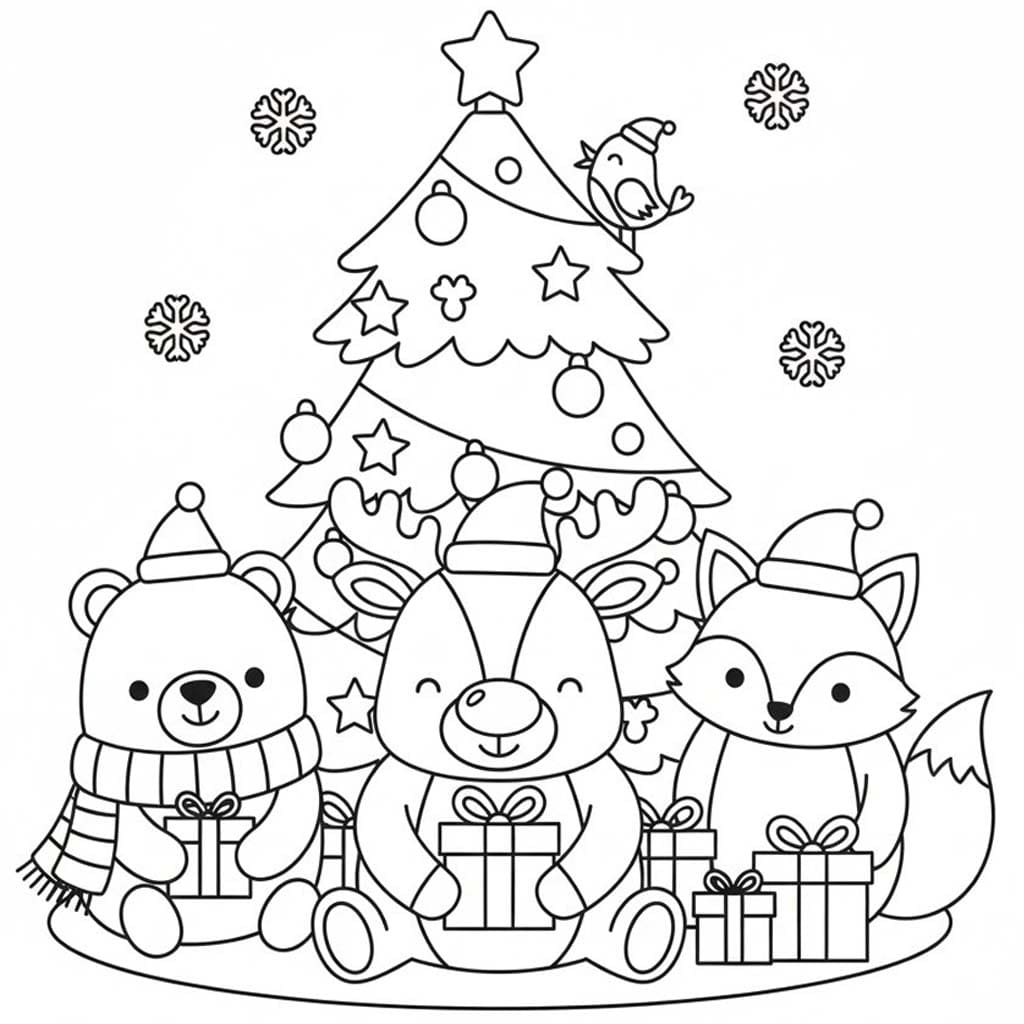 Weihnachtstiere für Kinder