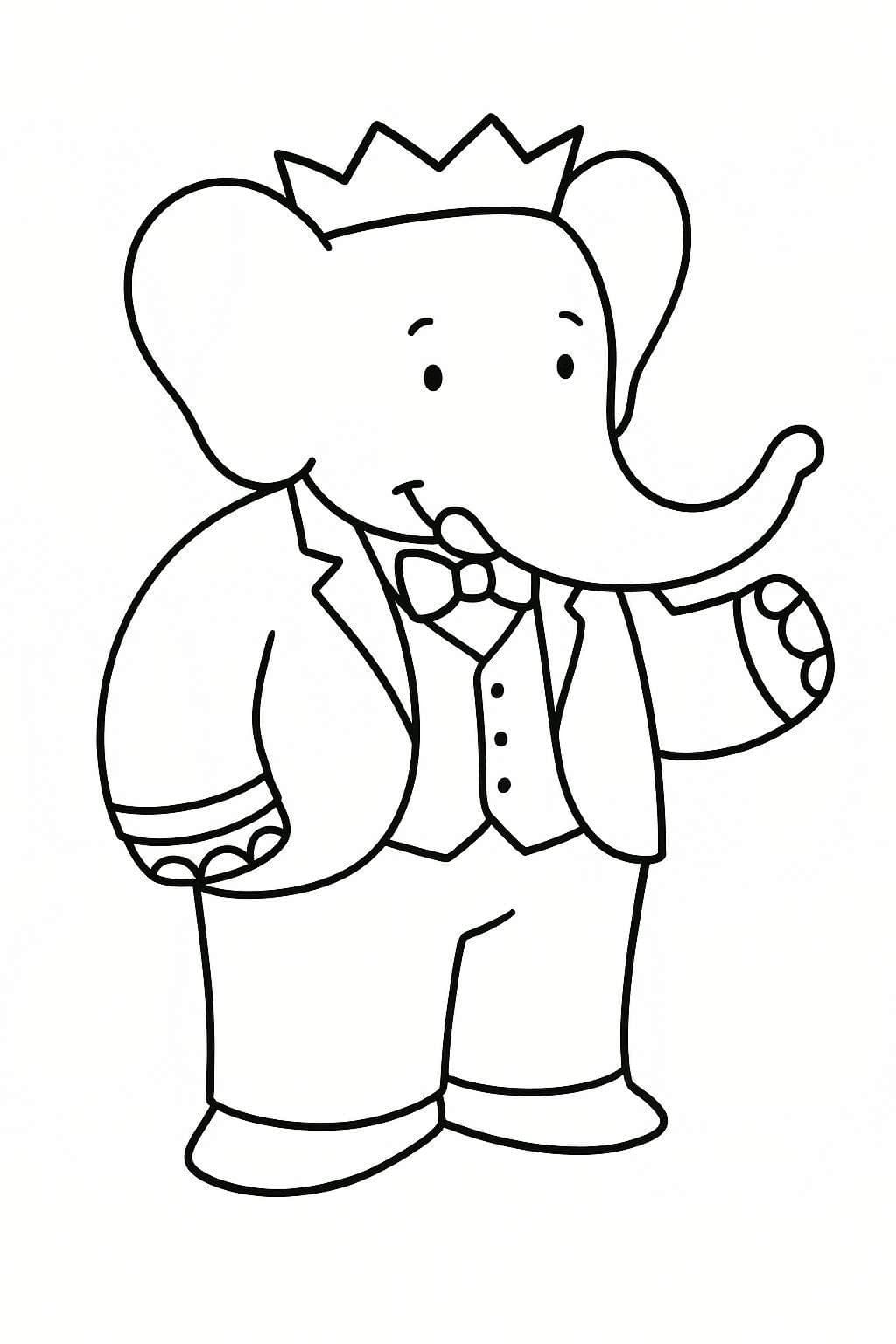 Babar der Elefant coloring pages