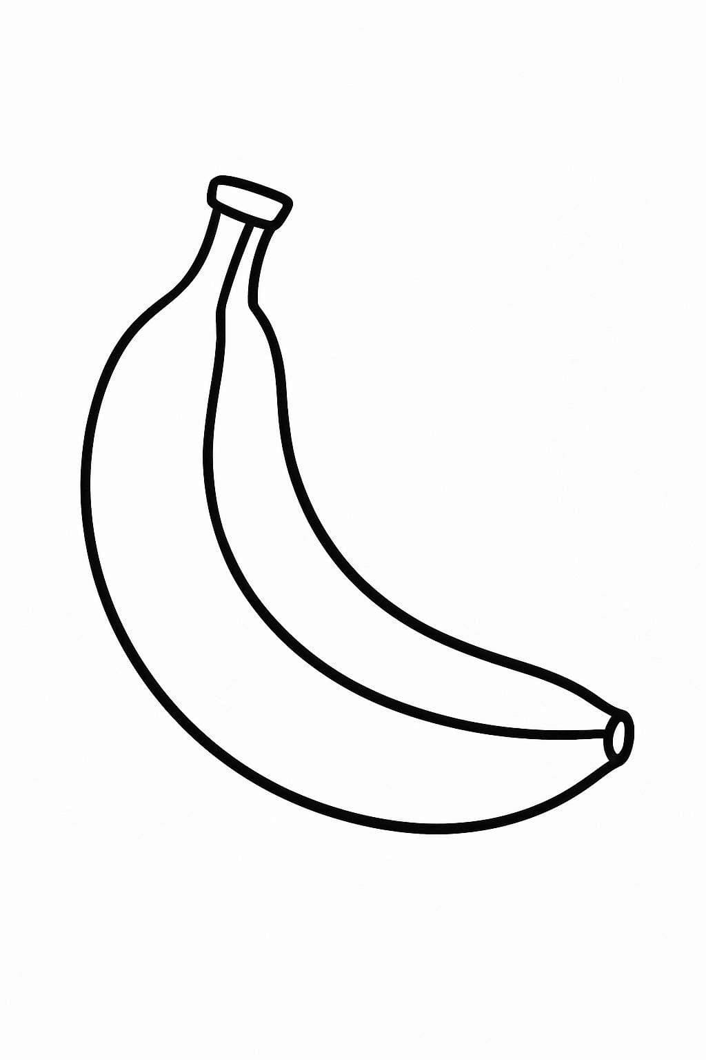 Zeichne Banane druckbare für Kinder