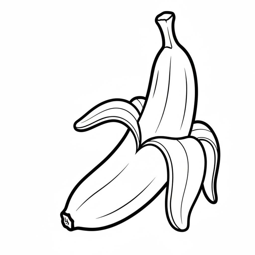 Zeichne Banane einfach