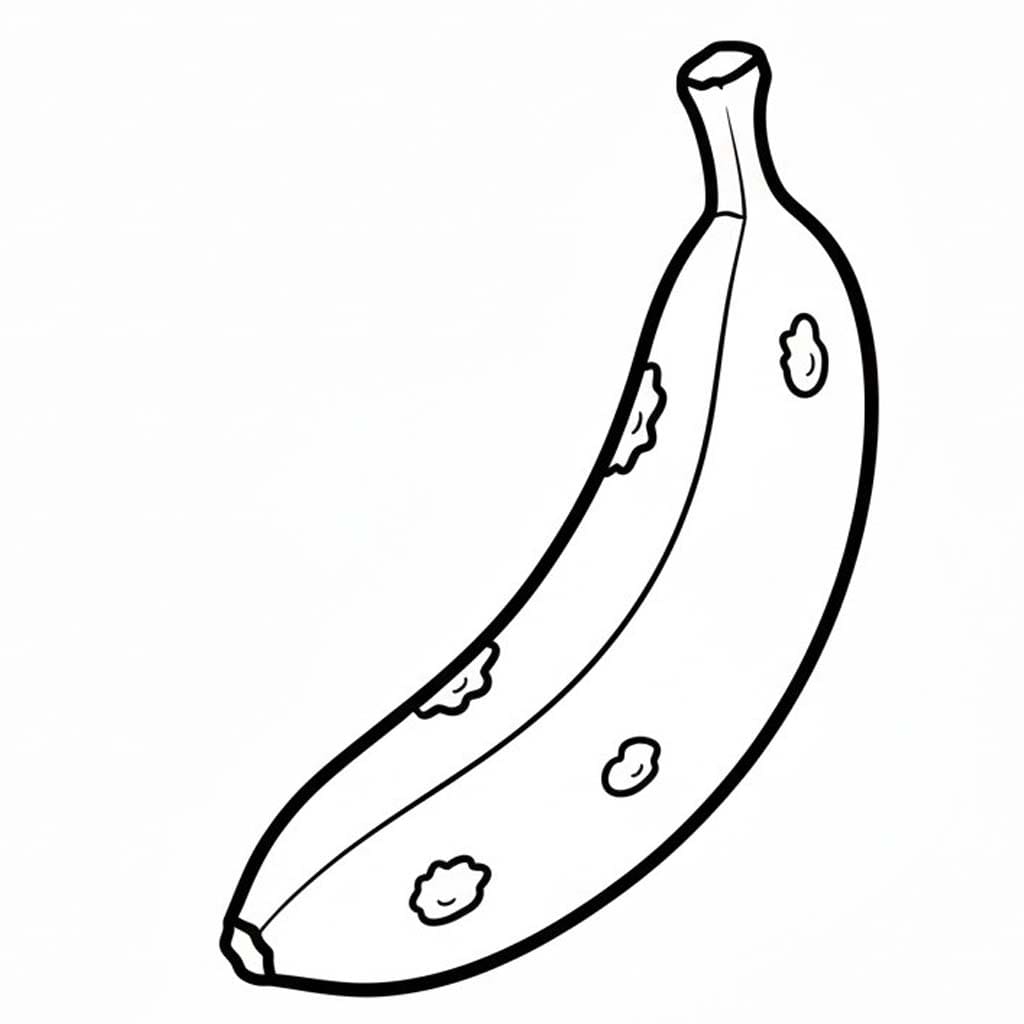 Zeichne Banane für Kinder